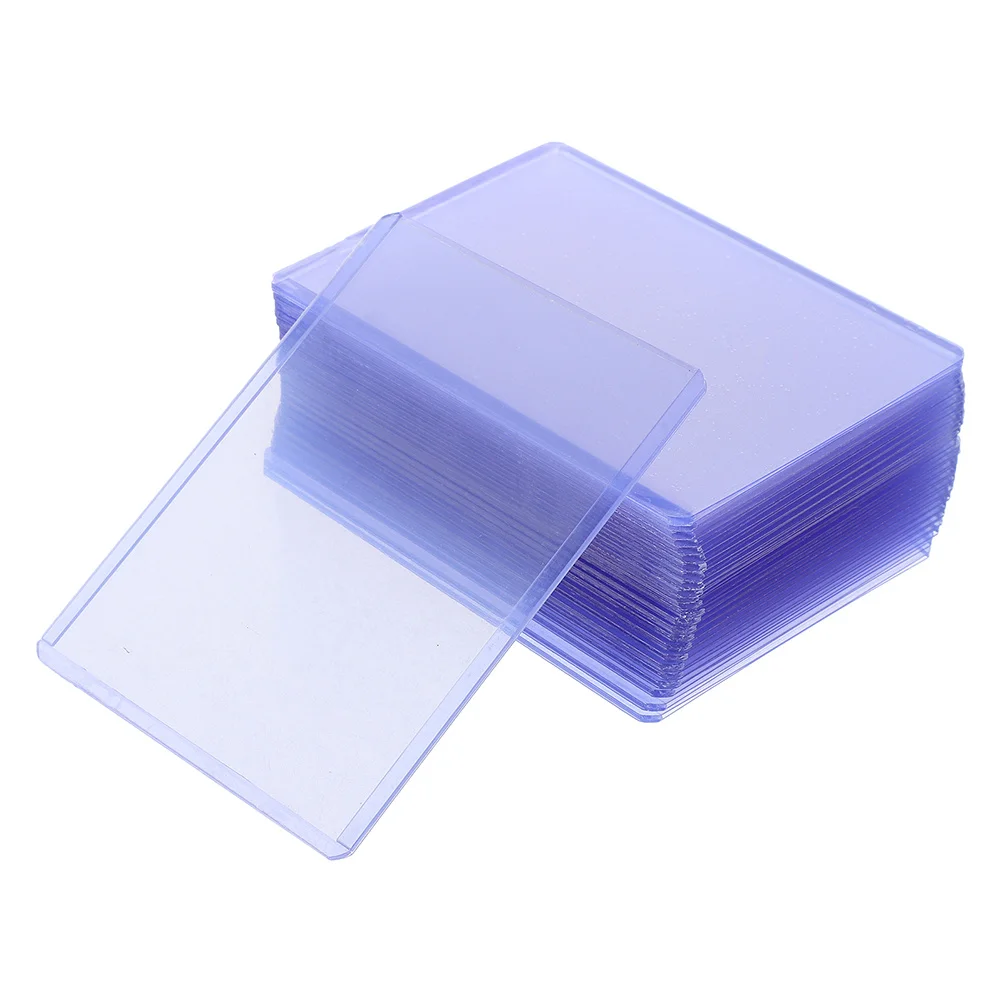 

30Pcs Game Card Sleeves Heavy Duty PVC Card Protector for Playing Trading Cards Secure Storage Display Stand Easy Use Clear