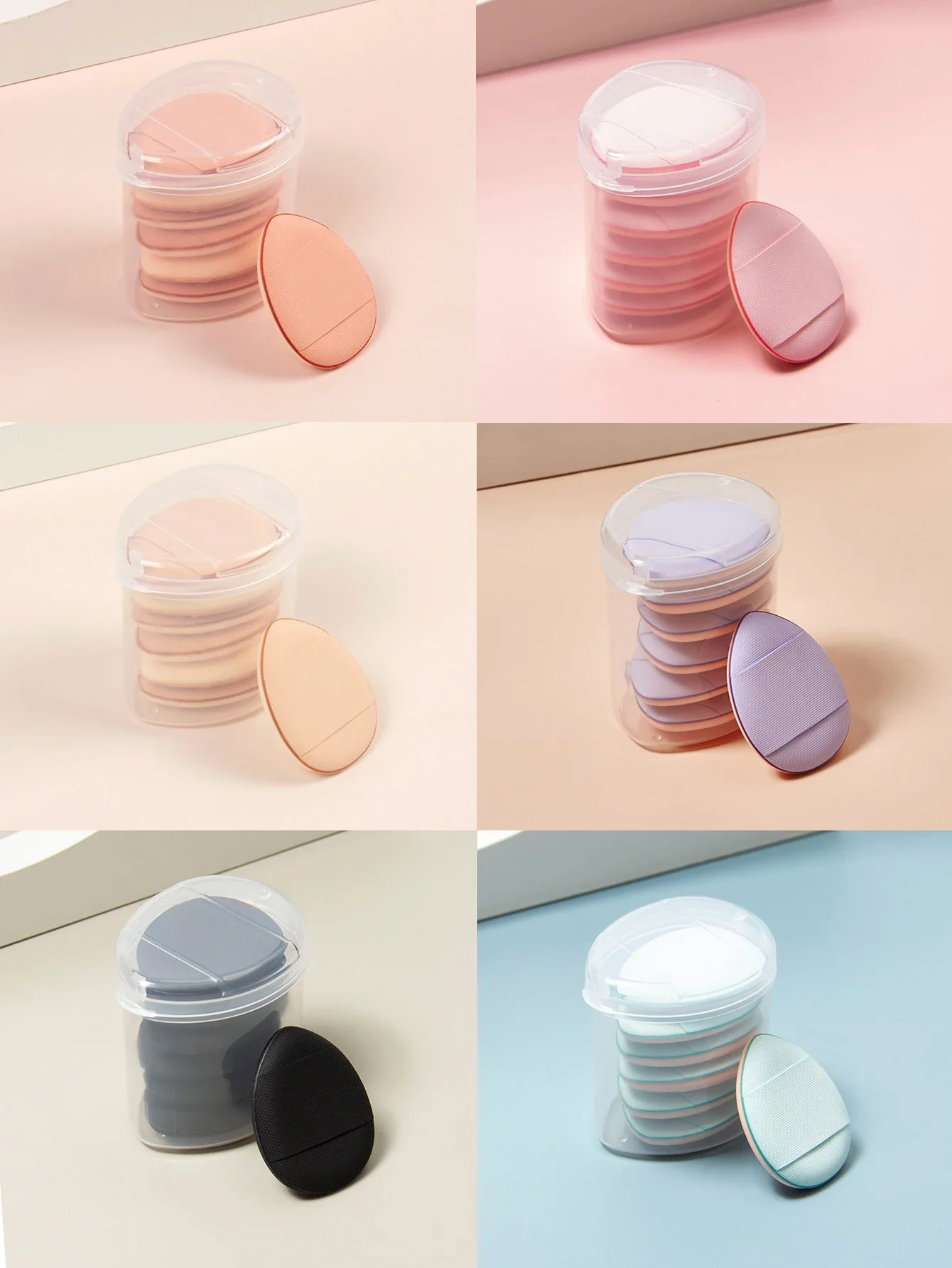 

7Pcs Fingertip Mini Puff Makeup Sponges for Foundation Powder Puffs for Loose Powder Air Cream Foundation Facial Makeup Puff
