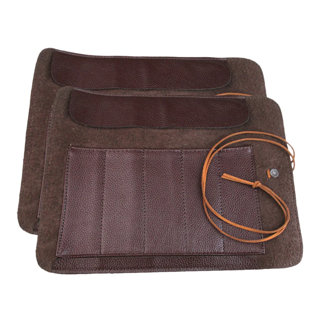 

2 pcs Roll Up Bag for Carving Tools Lightweight Portable Storage Organizer with Multi Pockets Design High Quality