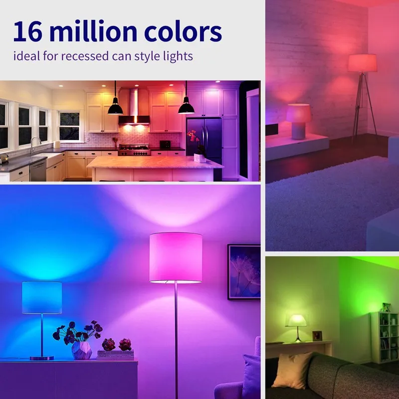 ZAOXI E27 RGB الذكية LED مصابيح كهربائية واي فاي بلوتوث APP التحكم عن بعد يعتم توقيت لمبة العمل مع أليكسا جوجل المنزل صوت