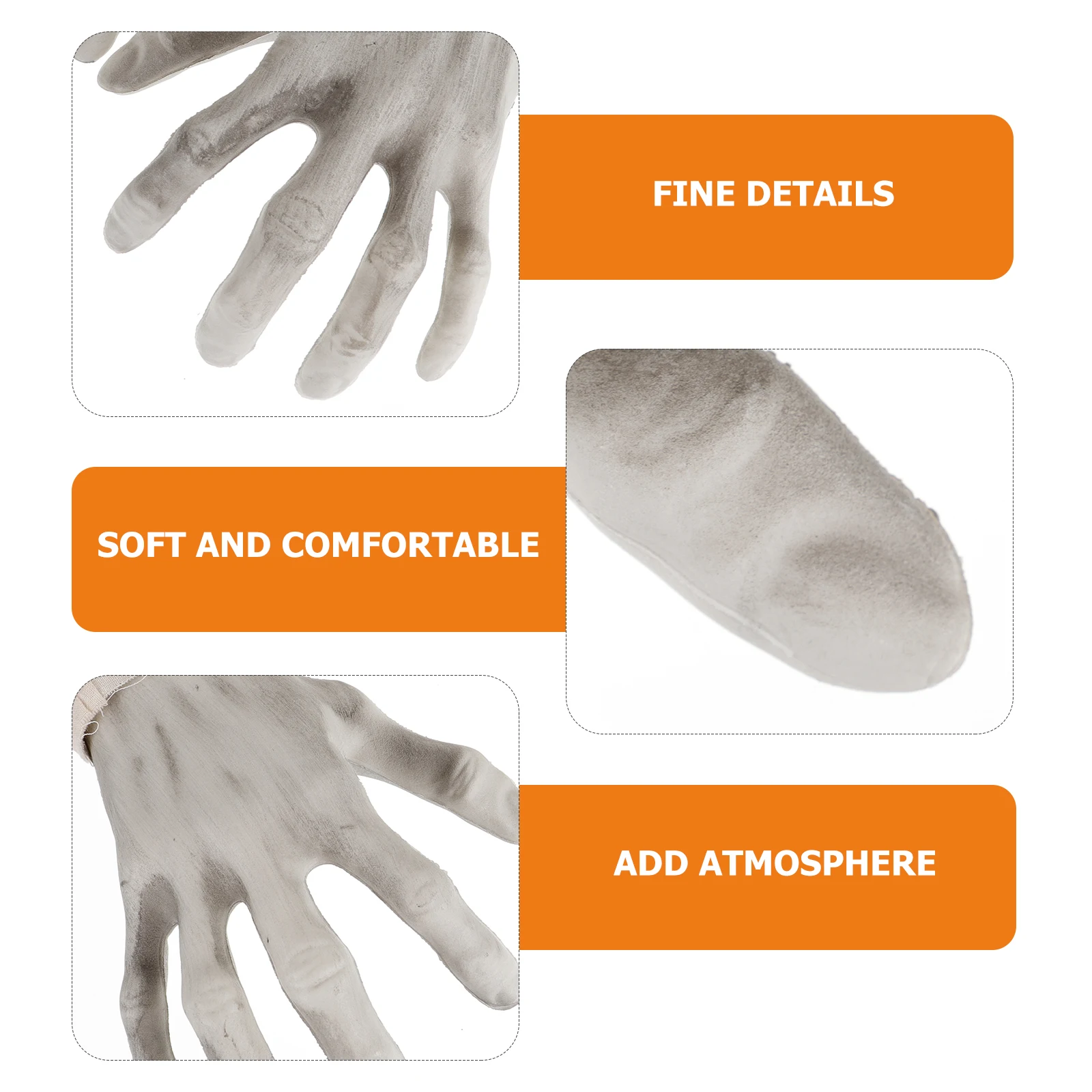 

Ghost Hand Ornaments Decor Halloween Decorations Scary Prop Finger Props