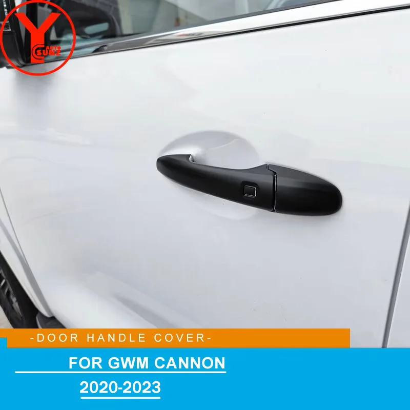 Car Door Handle Cover For GWM Great Wall Poer Cannon 2020 2021 2022 2023 Car Exterior Accesorios Car styling YCSUNZ