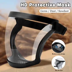 Full Face Shield Mask Protection Mask Transparent Outdoor Safety Mask Work Protection Splashproof Woodworking Crop Spray 1-4pcs