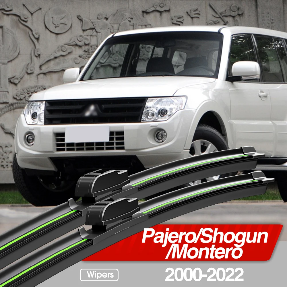 For Mitsubishi Pajero Shogun Montero 2000-2022 Front Windshield Wiper Blades 2pcs Windscreen Window Accessories 2008 2015 2019