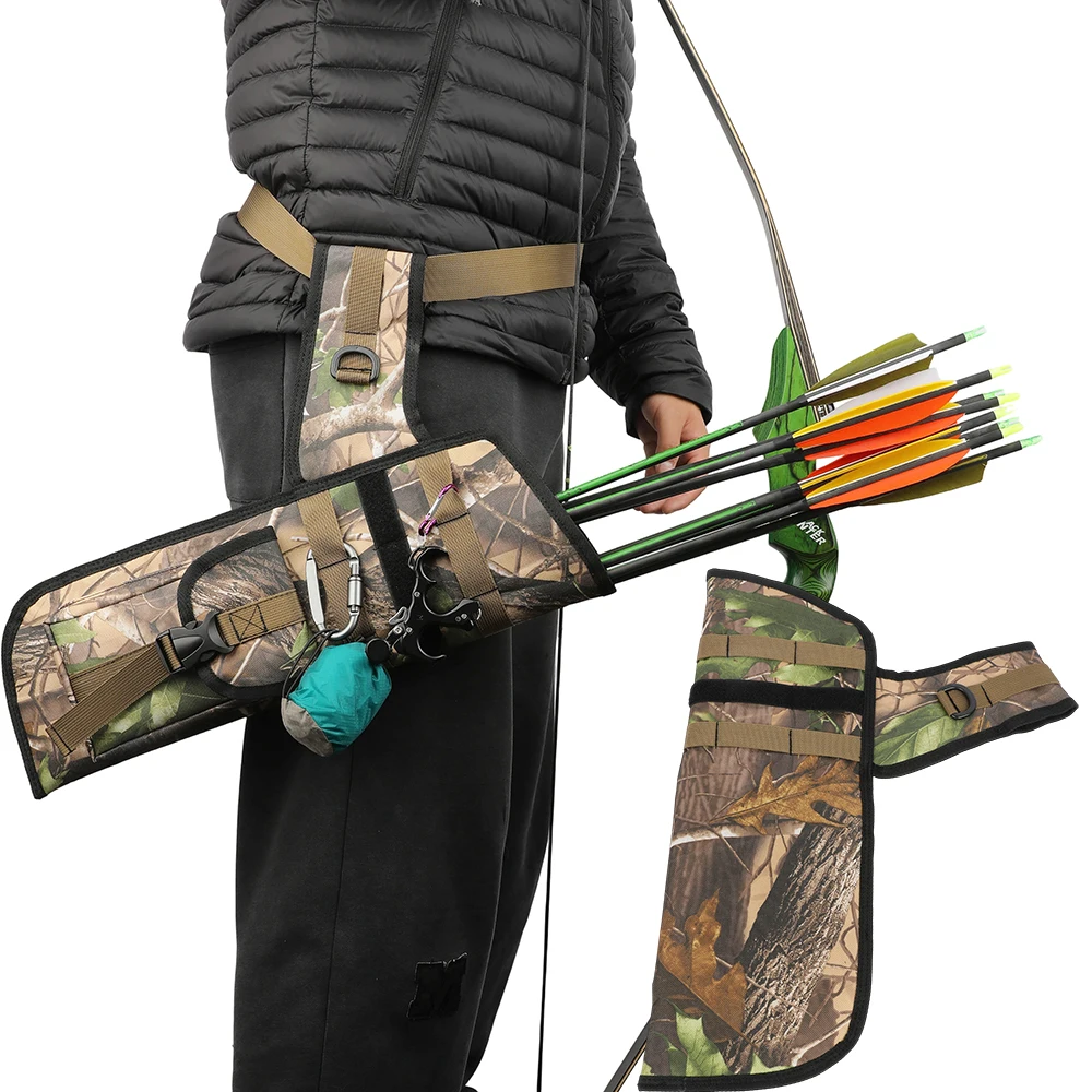 

Archery Large Capacity Arrow Quiver Oxford Fabric Portable Holder Pocket for Outdoors Hunting Shooting Competition Accessories