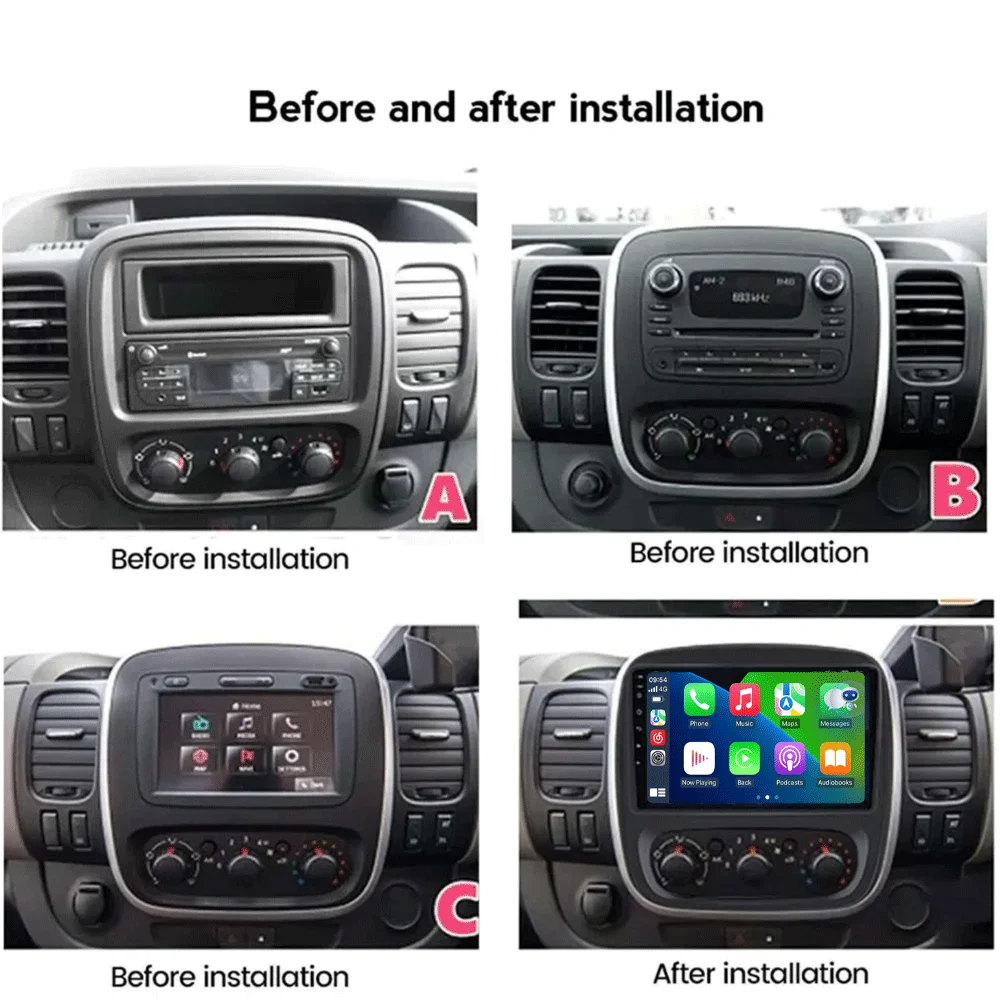 For Renault Traffic 2014 - 2021 For Opel Vivaro 2014 - 2018 For Nissan NV300 Android 16 Navigation Car Radio Multimedia Player