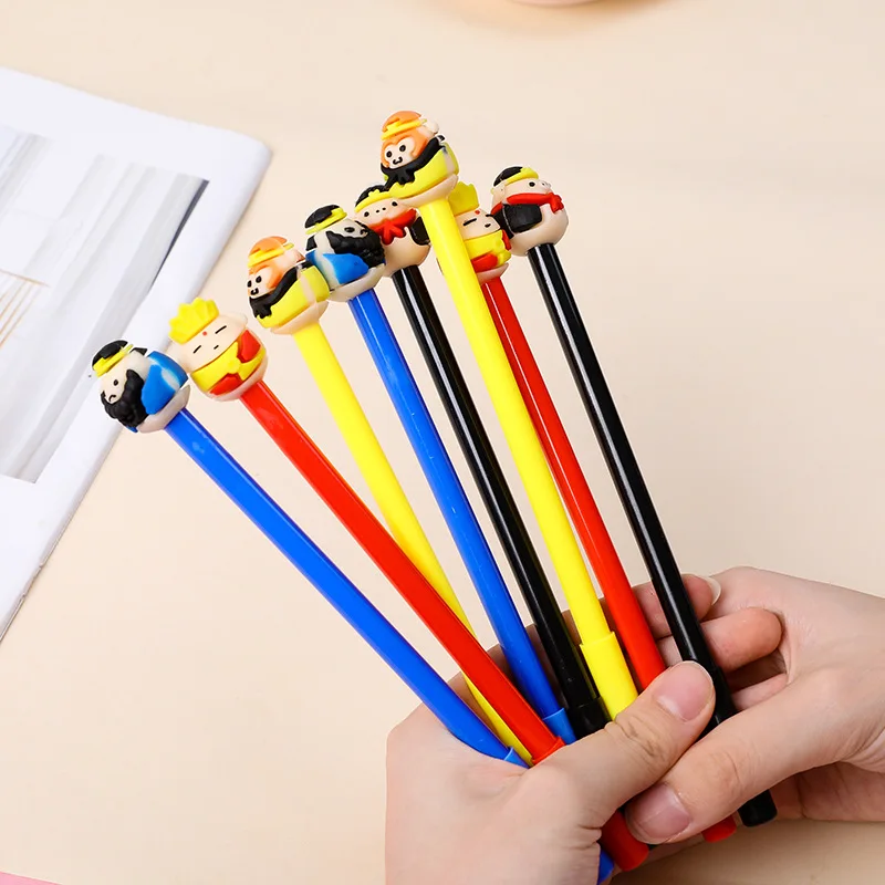 

150 Pcs Wholesale Cartoon Journey to the West Gel Pens set Creative Student Animation Water Pen Fun Office Stationery