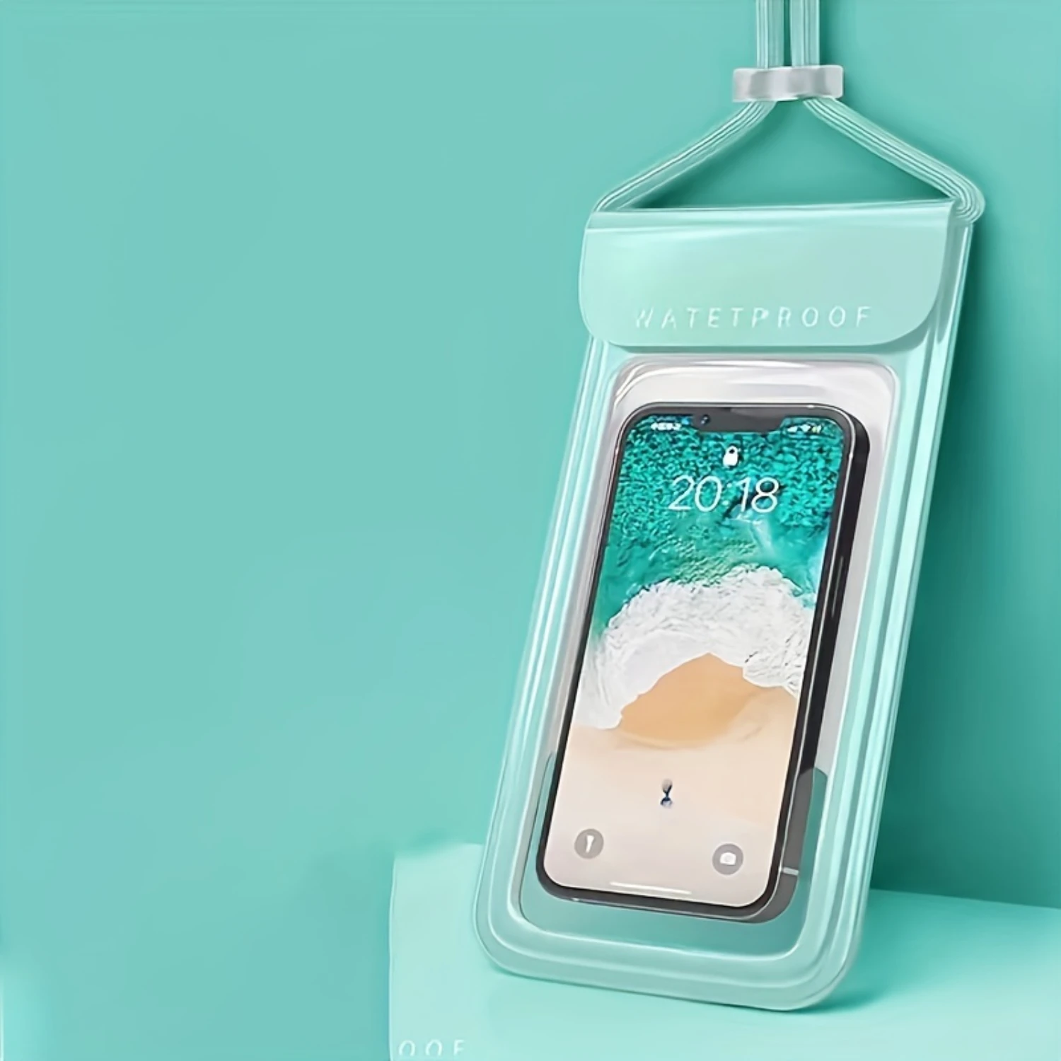 

"Bright" Touch-Friendly Waterproof Phone Pouch - Transparent, Sealed Swim Bag With Glossy Finish