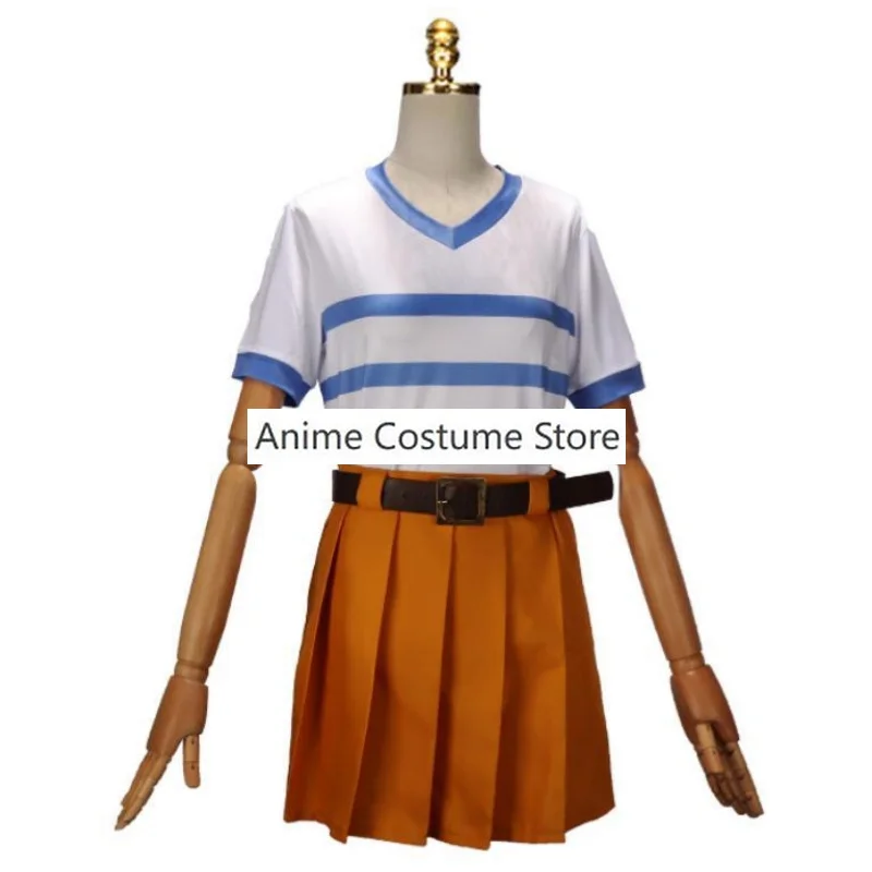 Disfraz de Cosplay de película de acción en vivo, mono D Luffy Roronoa Zoro Nami STAMPEDE, peluca, traje de regimiento de piratas de Halloween, 2023