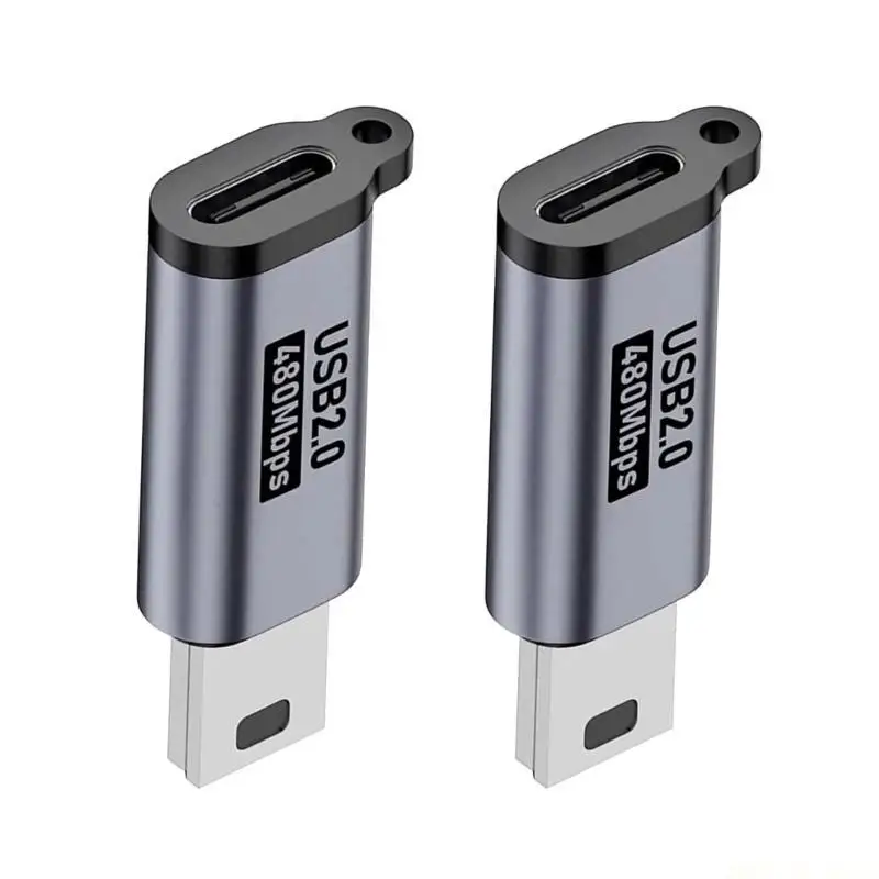 M5TD 2PCs USB to Type C Converter Optional Adapers for Easy Device Compatibility and Quick Data Transfer in Travel or Office