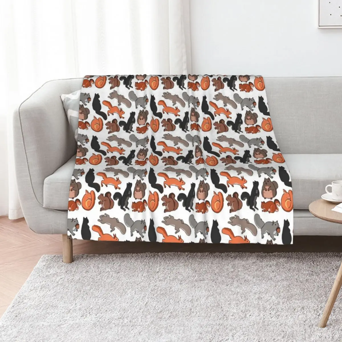 

squirrels Throw Blanket Stuffeds Camping Decorative Sofas Thins Blankets