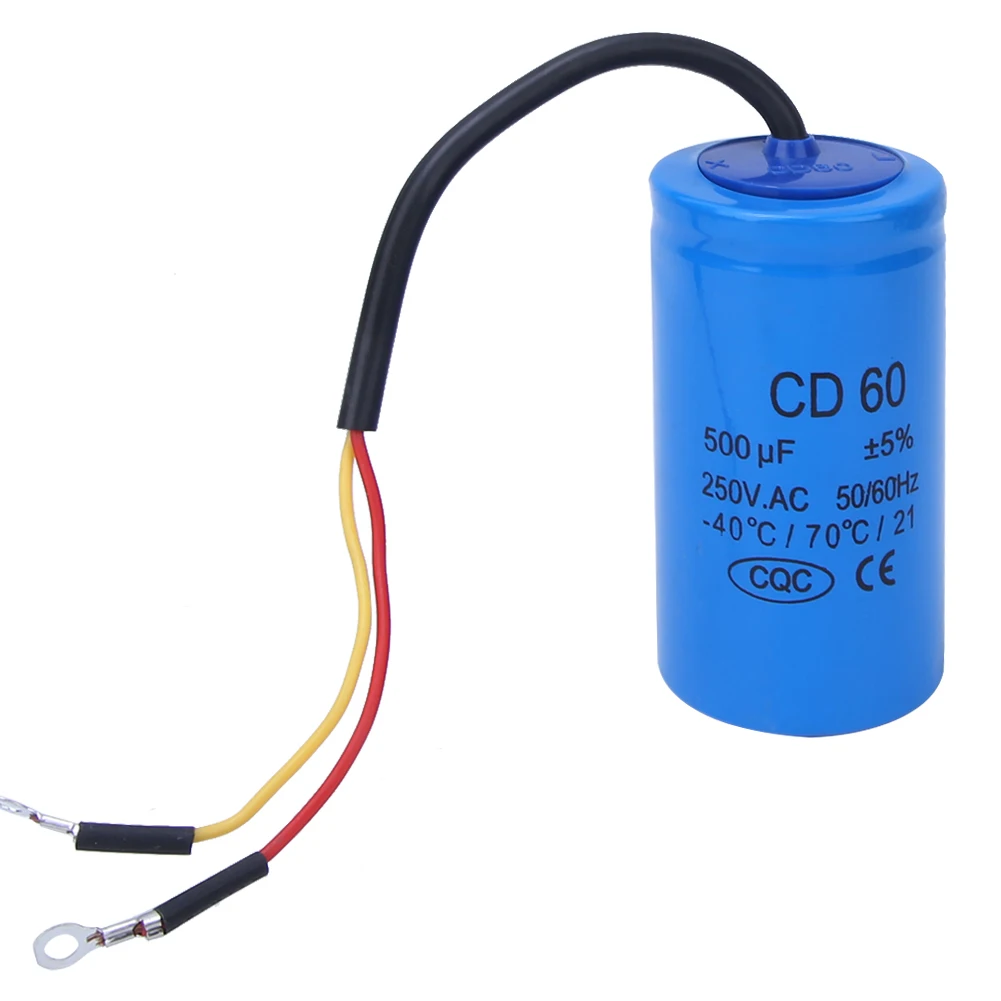 Start Capacitor CD60 250VAC 500uf -40°C/70°C/21 Explosion-Proof Capacitor