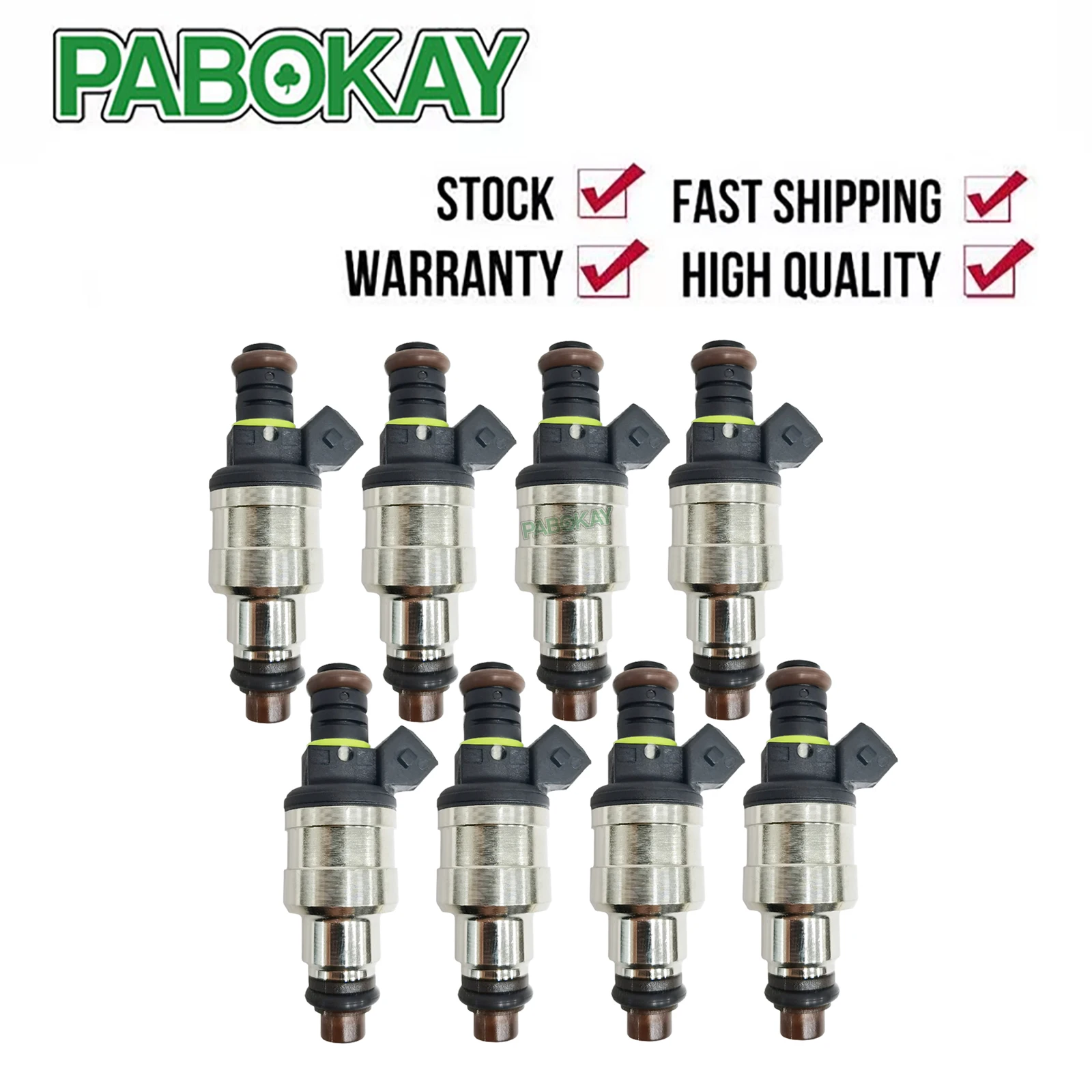 8 piece x For BMW 325i 325iS 2.5 750iL 850Ci 5.0 5.4 850CSi New Fuel Injector 0280150715 13641734776 0280150773