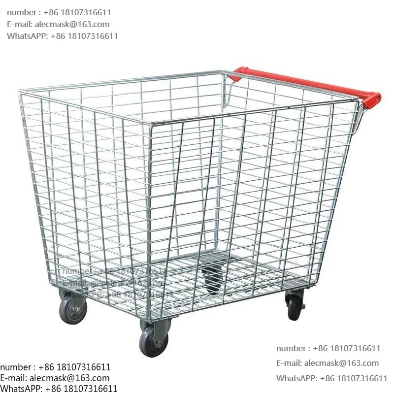 

Clothing warehouse E-commerce picking cart Logistics trolley Supermarket shopping mall tally Large shopping cart Warehousing