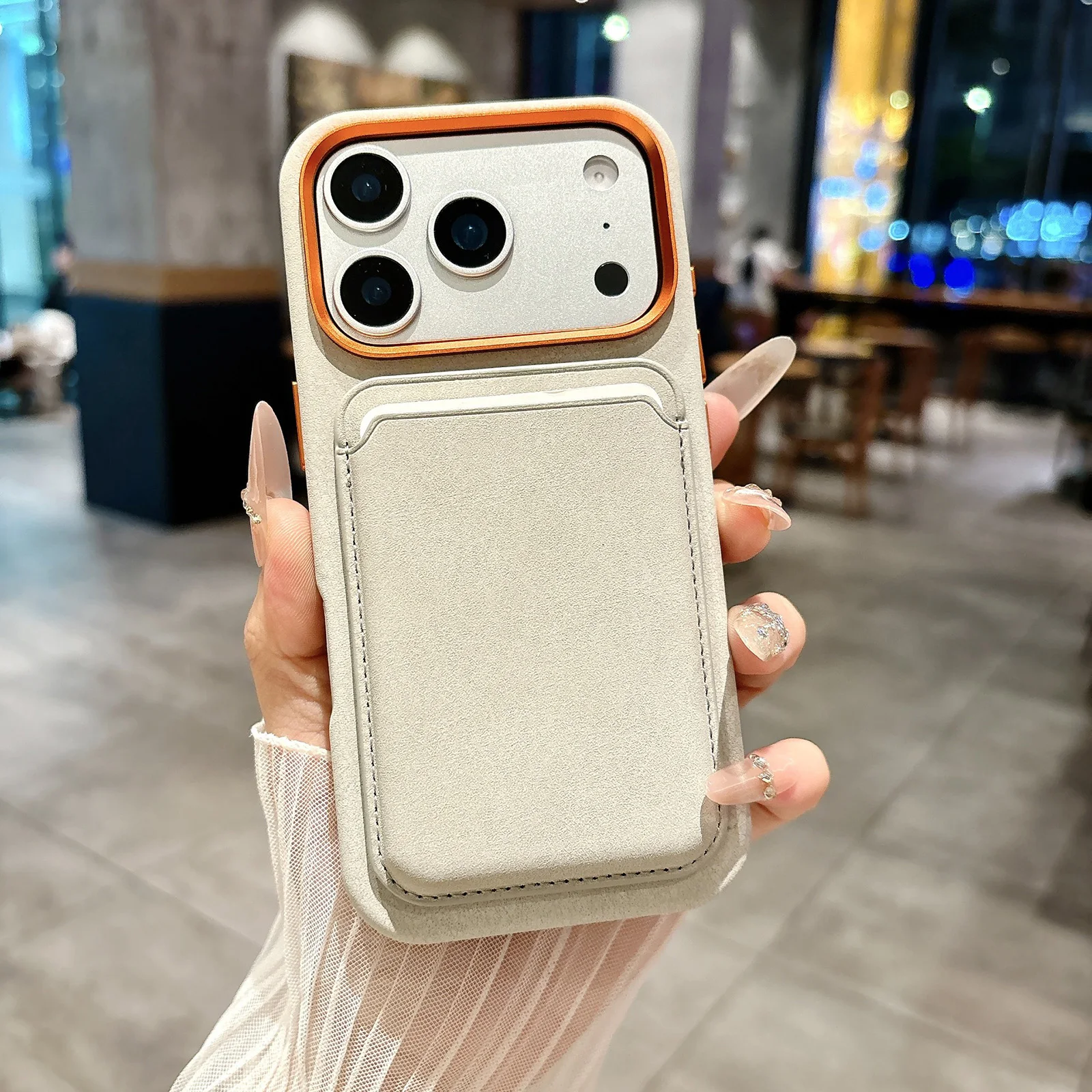 

Магнитный чехол-кошелек для iPhone 17 Pro Max/17 Pro/17 Air/17 из ударопрочной кожи и микрофибры с защитой камеры от царапин (военный стандарт)