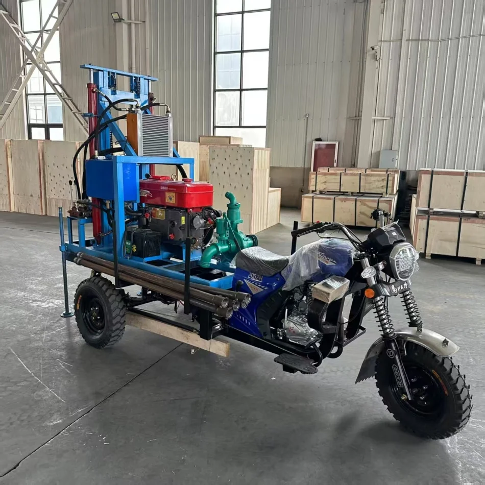 

Customized Crawler Mounted Water Well Rig 200m Deep Hydraulic Mini Borehole Driller