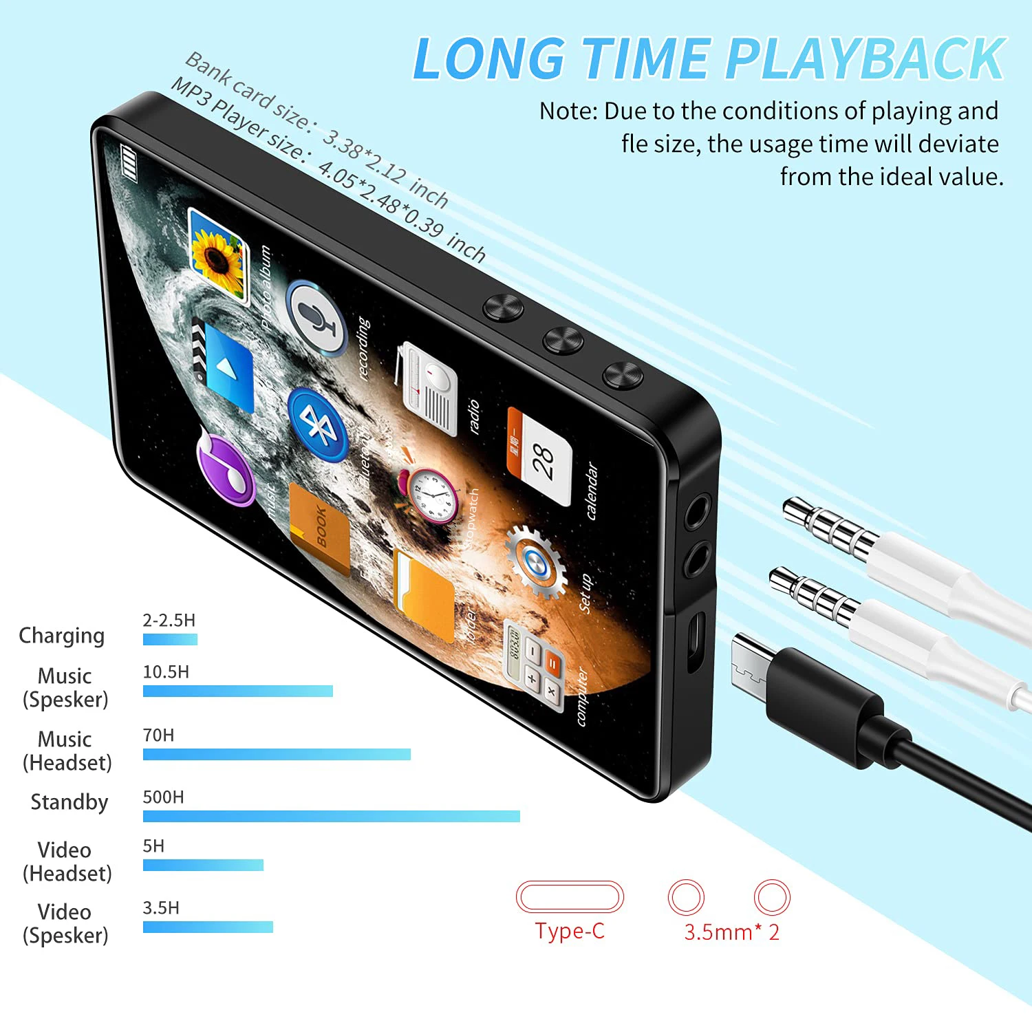 مشغل موسيقى X20 MP3 MP4 بسعر خاص لعام 2025 مع مكبر صوت 4.0 بوصة IPS شاشة تعمل باللمس 16 جيجابايت ذاكرة مدمجة بطاقة TF بحد أقصى 256 جيجابايت HiFi بدون فقدان A