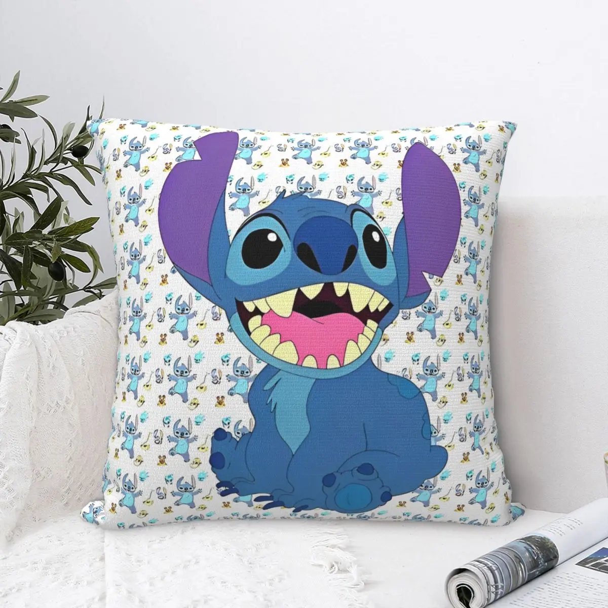 لطيف مضحك غرزة ساحة كيس وسادة وسادة يغطي ديكور مخصص المخدة للمنزل 18" #1