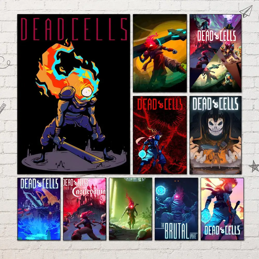 Game Roguelike Action D-Dead Cells Poster PP Self-Adhesive Wall Decor for Bedroom,Living Room,Dorm,Bar Aesthetic Gift