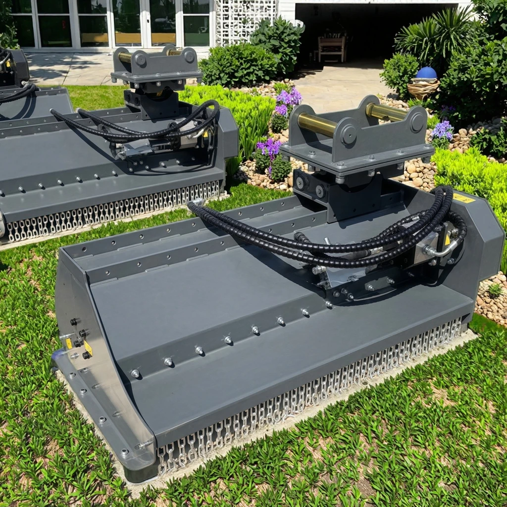 Hot Wholesale 600mm Width 150kg Excavator Attachments Lawn Mower Flail Mower Forestry Machinery