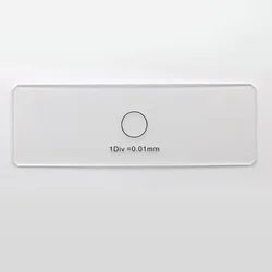 Microscope Stage calibration glass slide with 0.01MM Microscope Stage Micrometer