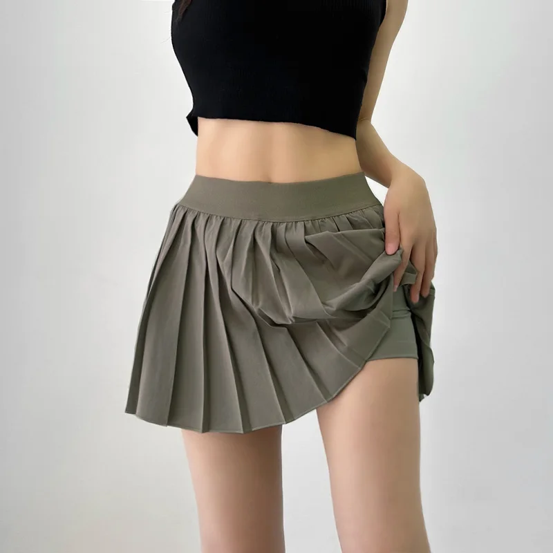 Women's Pleated Tennis Mini Skirt with Underpants