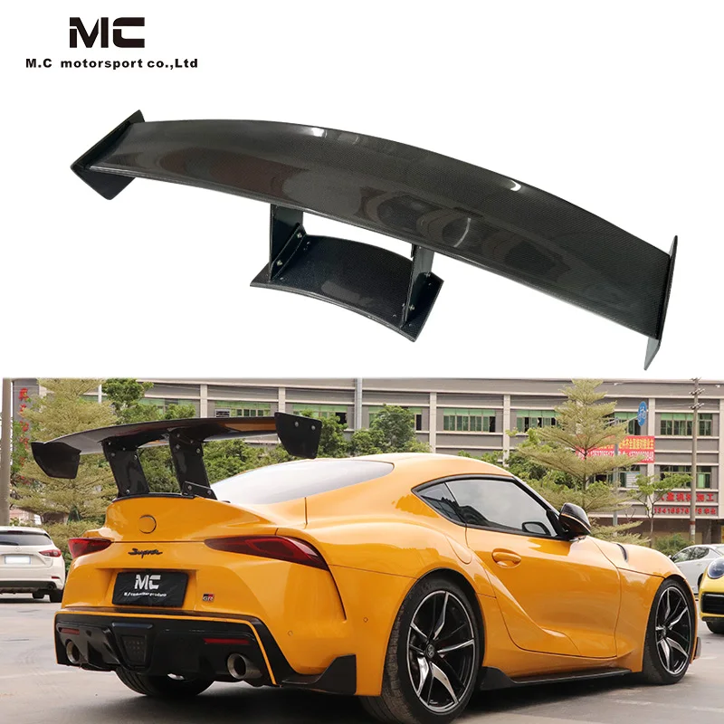 Big V Style Spoiler For Toyota Supra A90 A91 MK GR Carbon Fiber Rear lip Supra G/GT Rear Trims