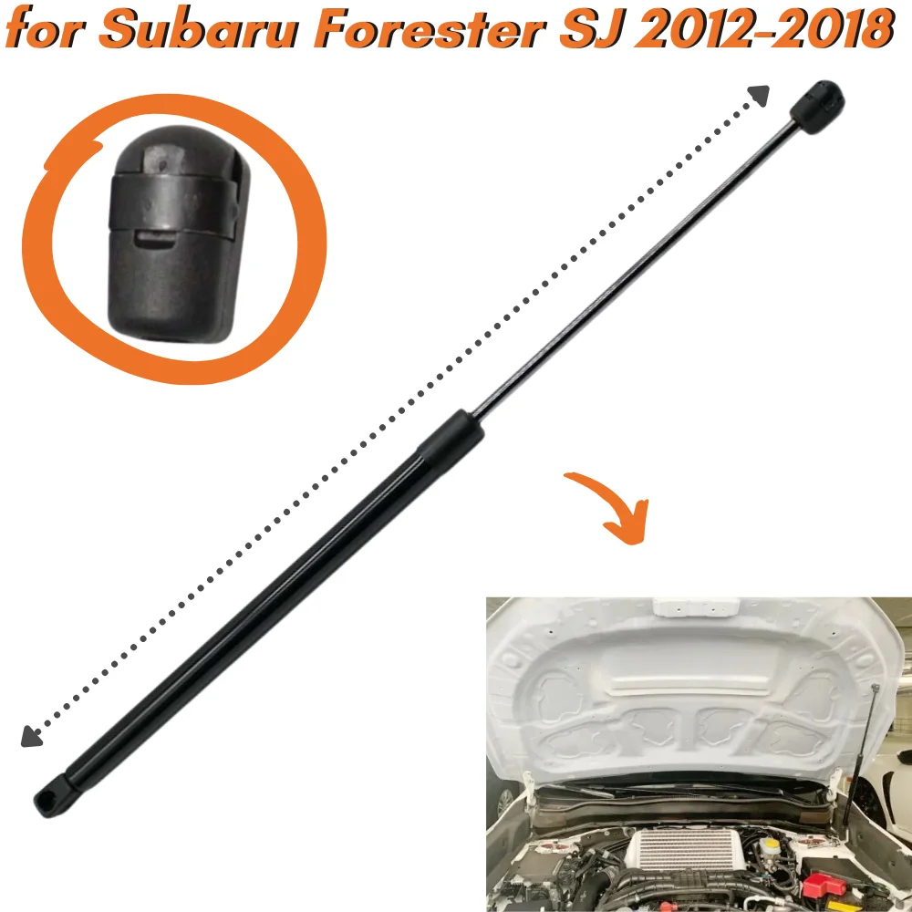 Qty(1) Hood Struts for Subaru Forester SJ 2012-2018 680mm 57251SG000 Front Bonnet Gas Springs Lift Supports Shock Absorbers