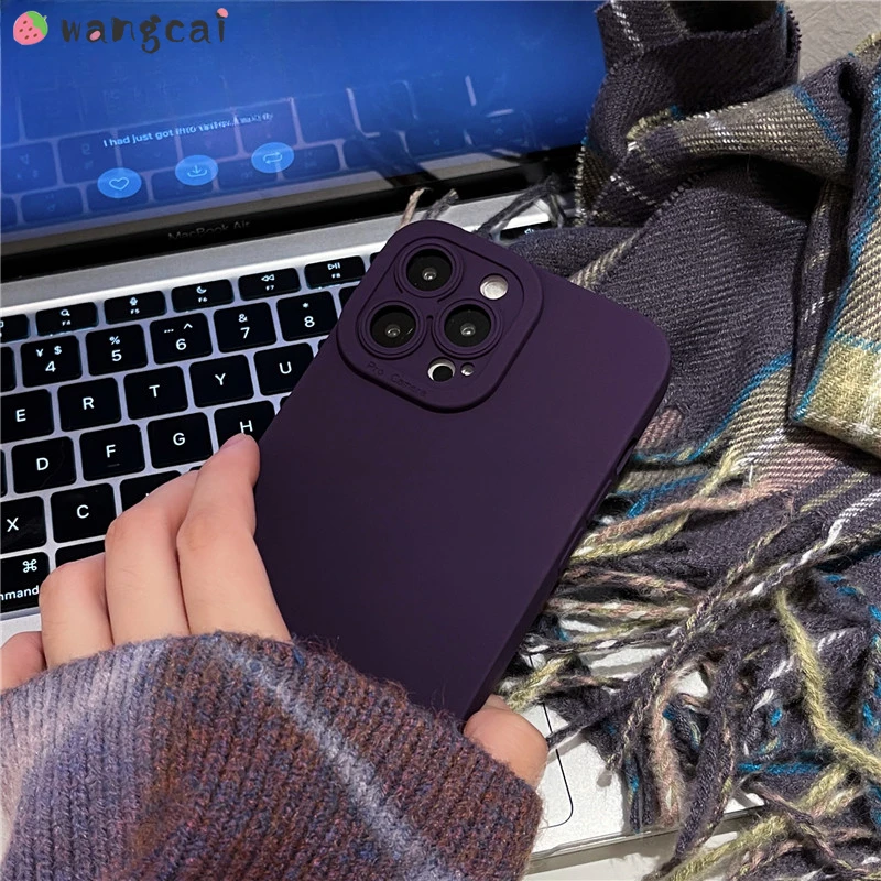 For Honor X9C Smart X9A X9B X9 X8A X8B X8 X7B X7 X6A X6B X6 X6S X5 20 10 10X Lite 8A Phone Case Solid Purple Soft TPU Back Cover