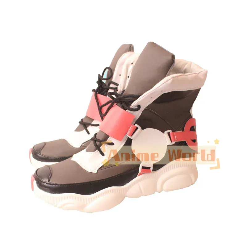 hoed Man Gear Maker Asuka R. Kreuz Cosplay Schoenen Halloween Carnaval Laarzen Cosplay Prop Anime PU Lederen Schoenen Op maat gemaakt