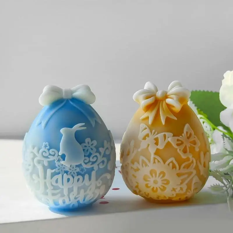 R3MC 3D Rabbit Eggs Silicone Accessory Mold ที่เหมาะสำหรับงานฝีมืออีสเตอร์