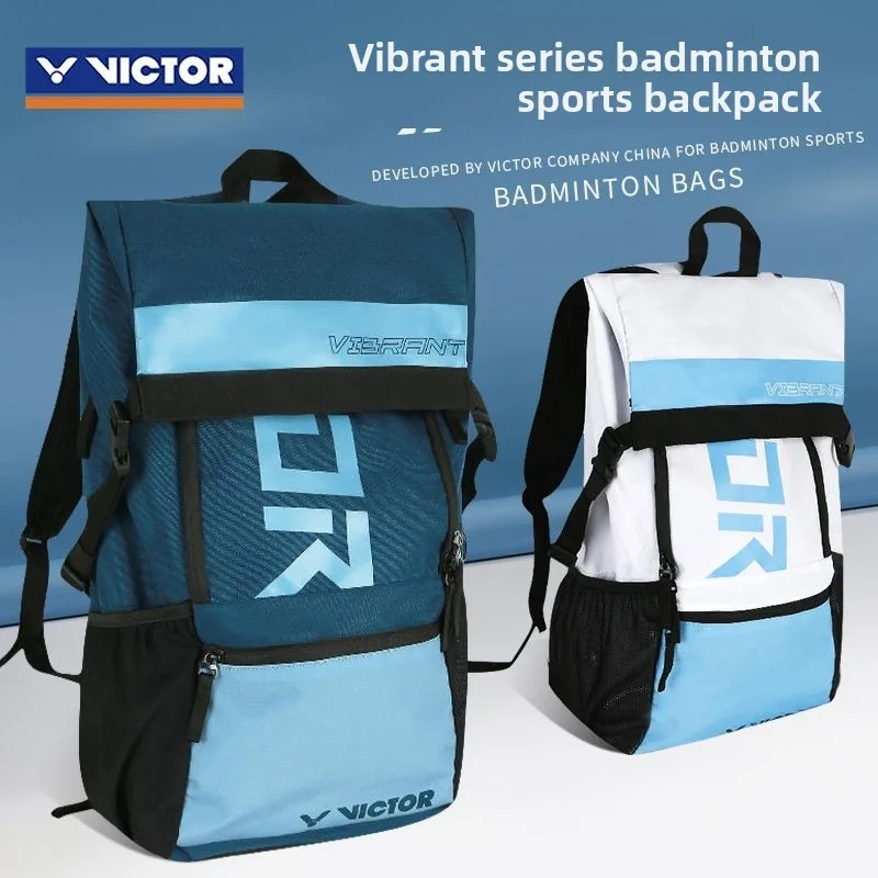 VICTOR Pro Badminton Bag Sports Backpack with Independent Shoe Compartment, Unisex Training Backpack