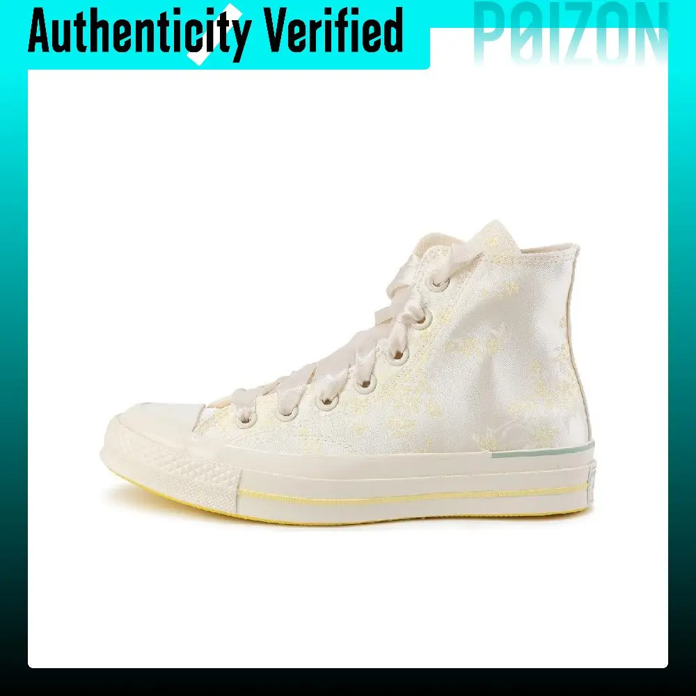 Converse 1970s Slip Resistant Abrasion Resistant High top Skateboard Shoes Unisex White A12776C