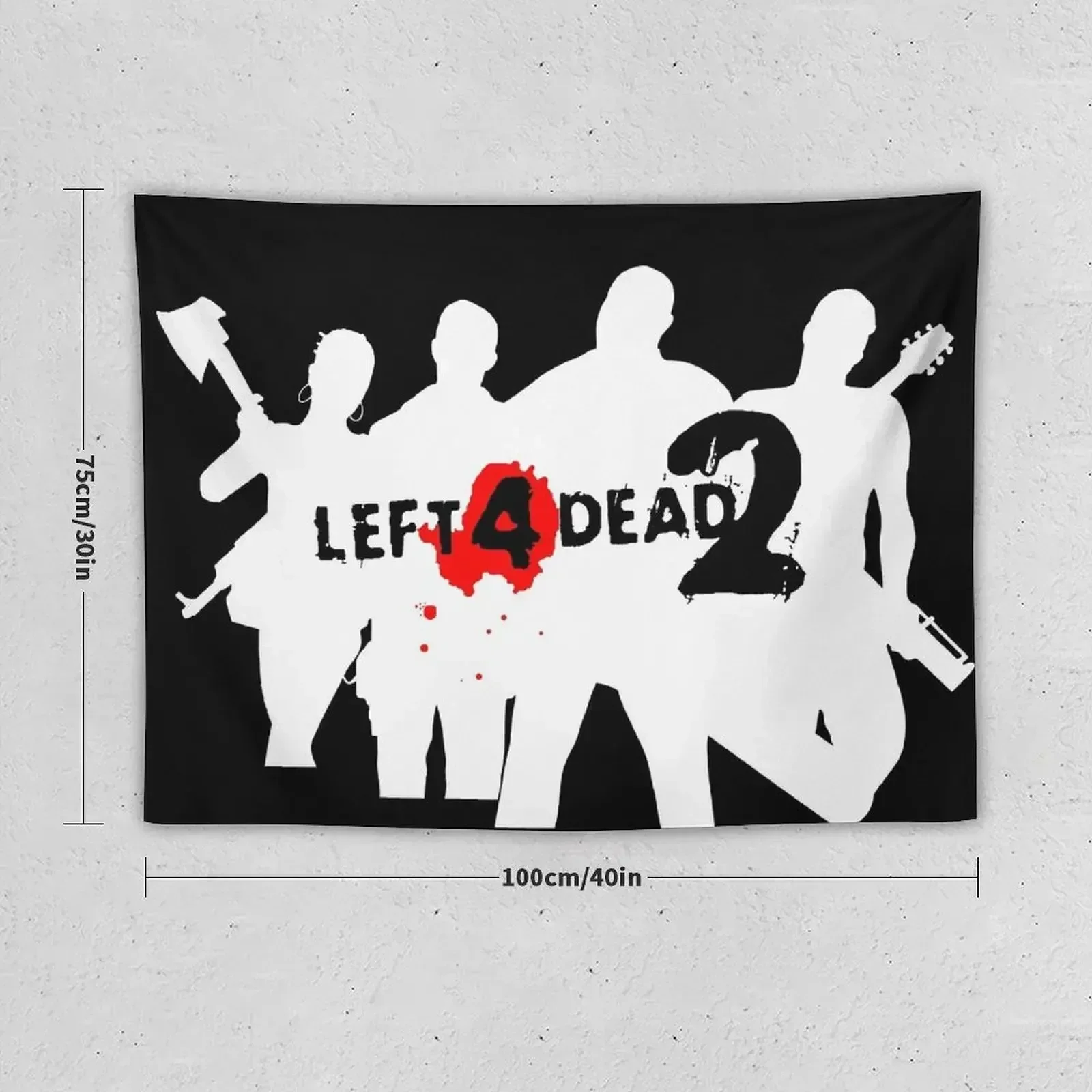 Left 4 Dead 2 minamalist Tapestry Decorative Wall Wall Art Tapestry