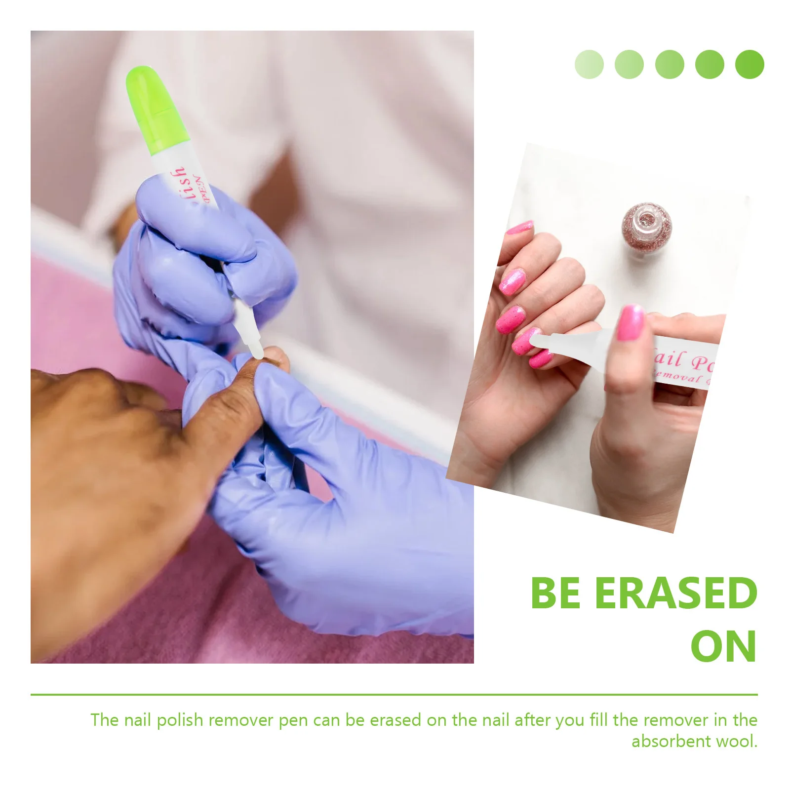 10pcs Nail Remover Pen Portable Manicure Tool For Enamel Manicure Pen Correction Nail Art Supply