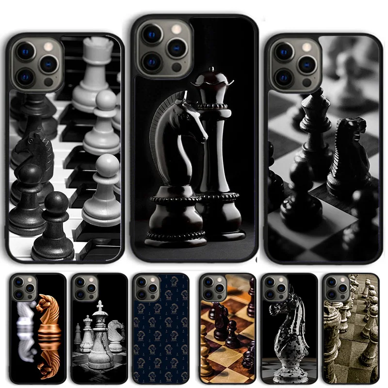 Chess Board Dark Horse coque Phone Case for iPhone 16 15 14 12 13 mini PLUS X XS XR 11 PRO MAX Cover Fundas Shell