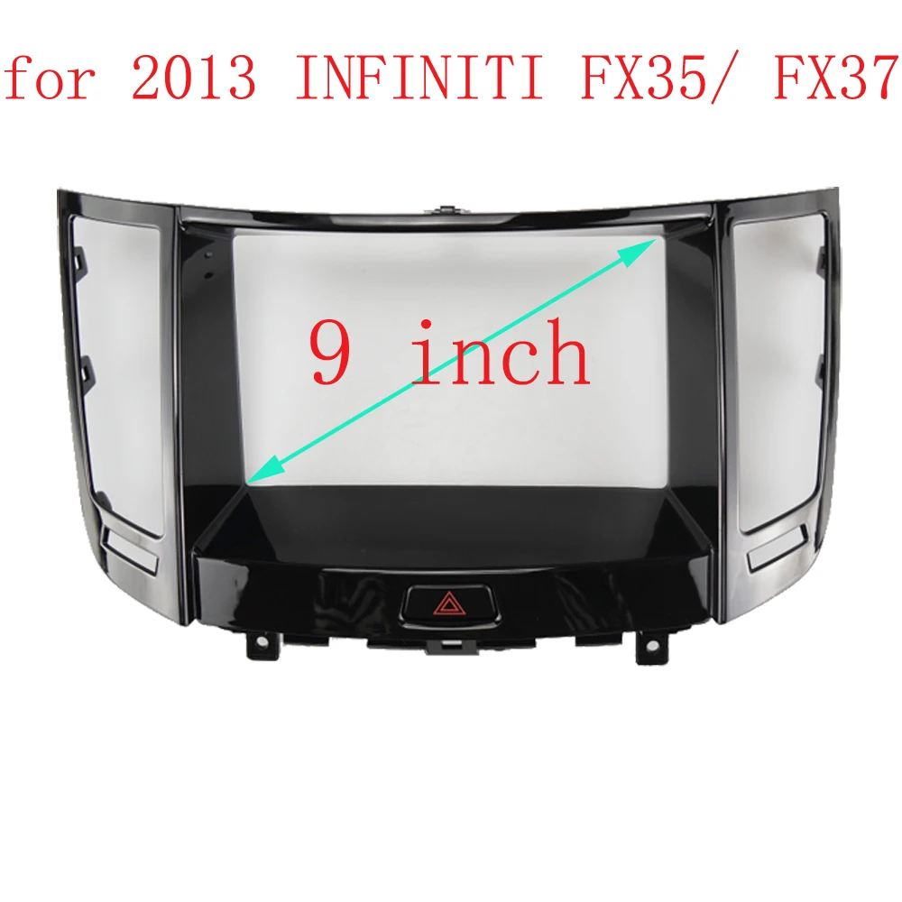 

Double 2 Din Stereo Fasica Frame for INFINITI FX35 FX37 2013 Car Radio Kit Refitting Installation Interior Panel Adapter Cover