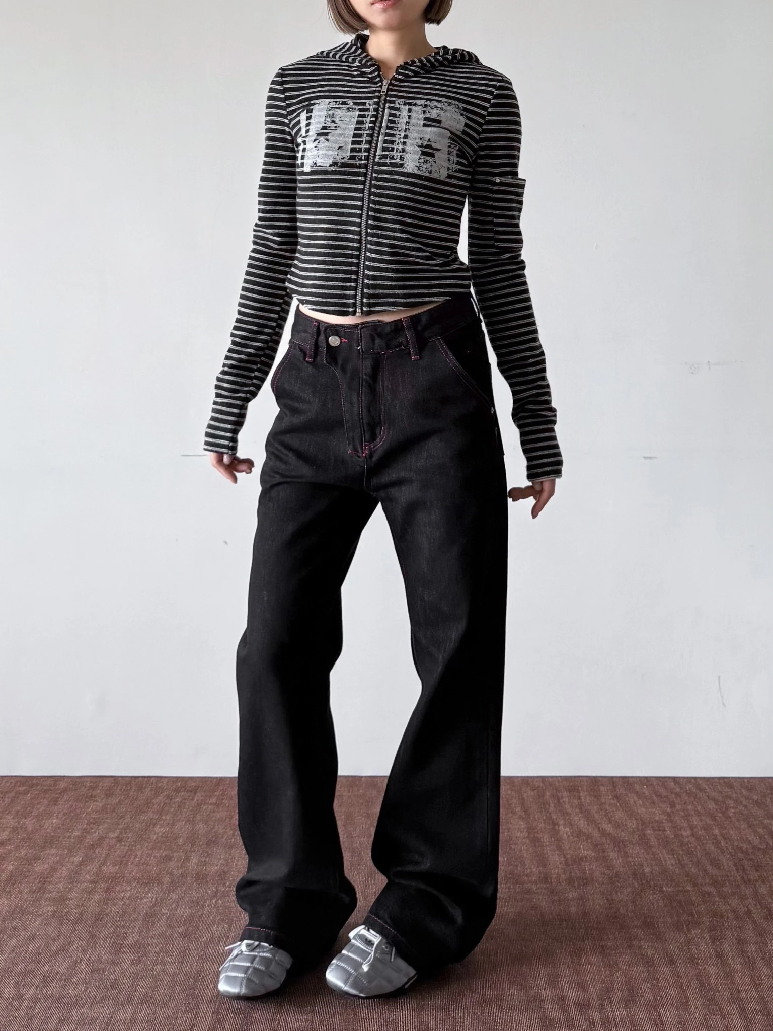 

Джинсы American Sle Slim Fit Red Line, повседневные хлопковые брюки для мужчин и женщин, износостойкие прямые джинсы с талией