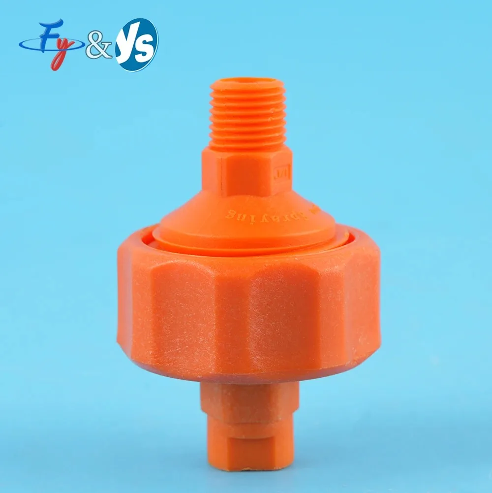Nosel Kipas Plastik yang Dapat Disesuaikan 1/4"-1/2" - Kepala Semprotan Bulat PP untuk Proses Degreasing & Phosphating Permukaan