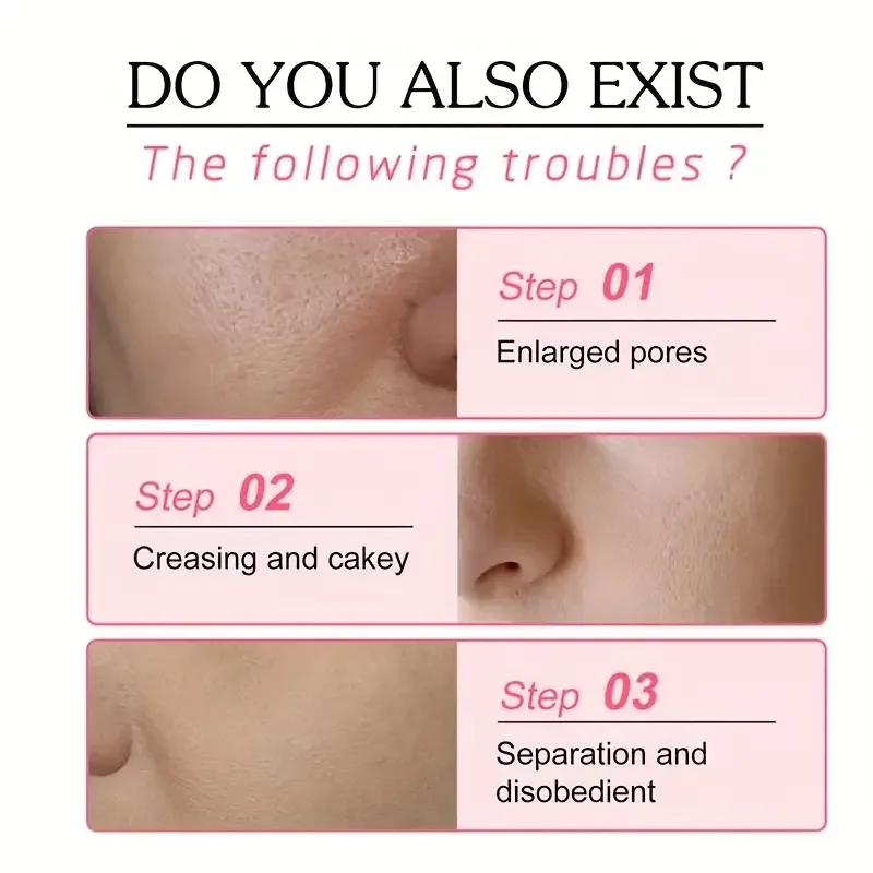 1pc Invisible Pore Primer-Smoothes Fine Lines, Moisturizes and Controls Oil, Brightens Face, Covers Blemishes, and Smooths Pores