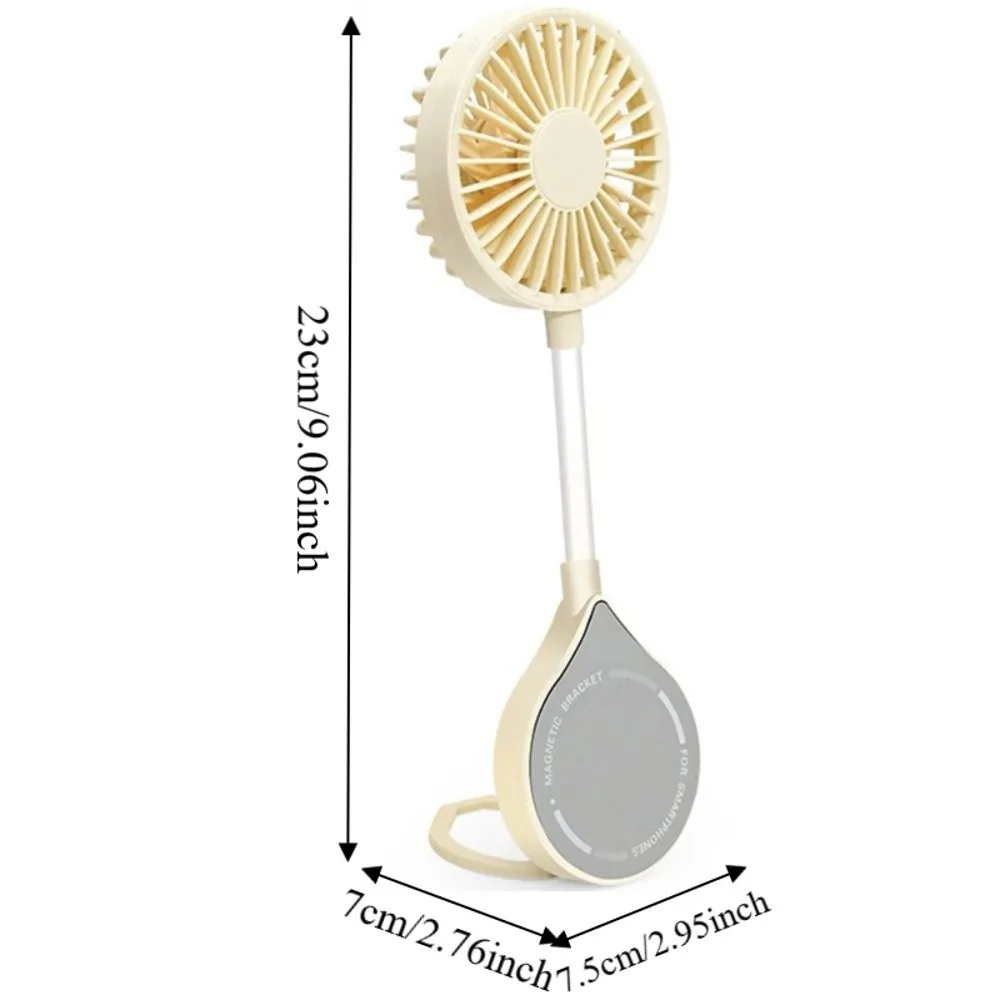 3 Speed 2 in 1 Magnetic Fan Holder Quiet Operation Adjustable Portable Electric Fan Multifunctional Flexible Mini Desk Fan view 6