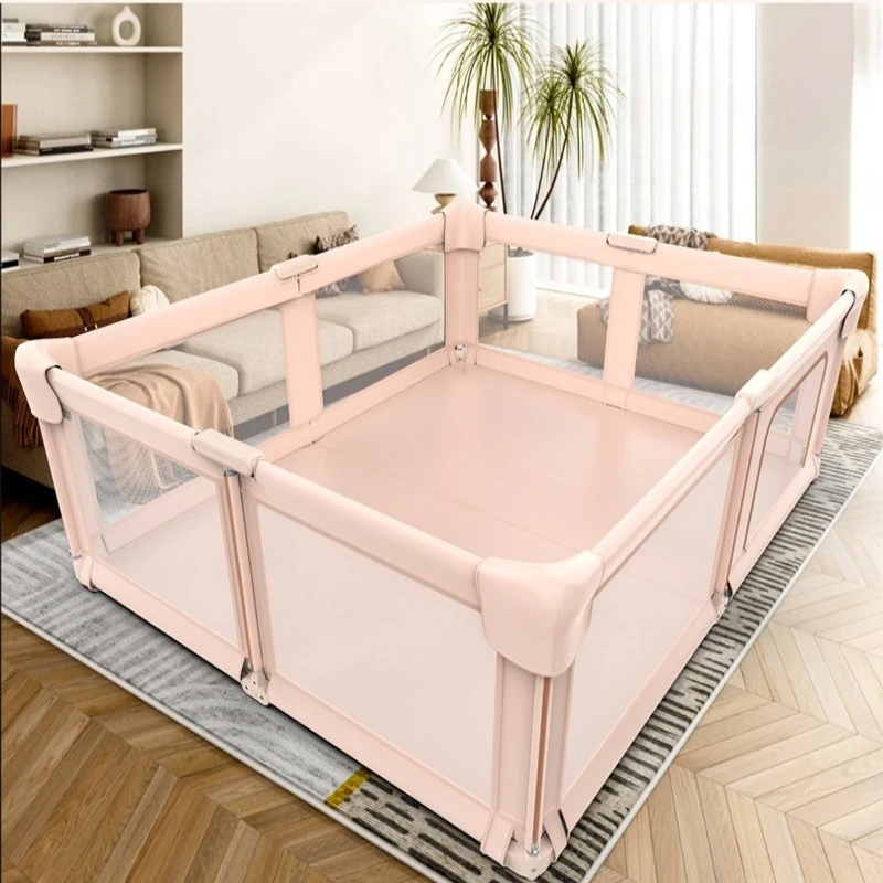 

Foldable Baby Playpen for Home, Infant Safety Gate & Crawling Play Yard, Portable Indoor Playpen for Toddlers