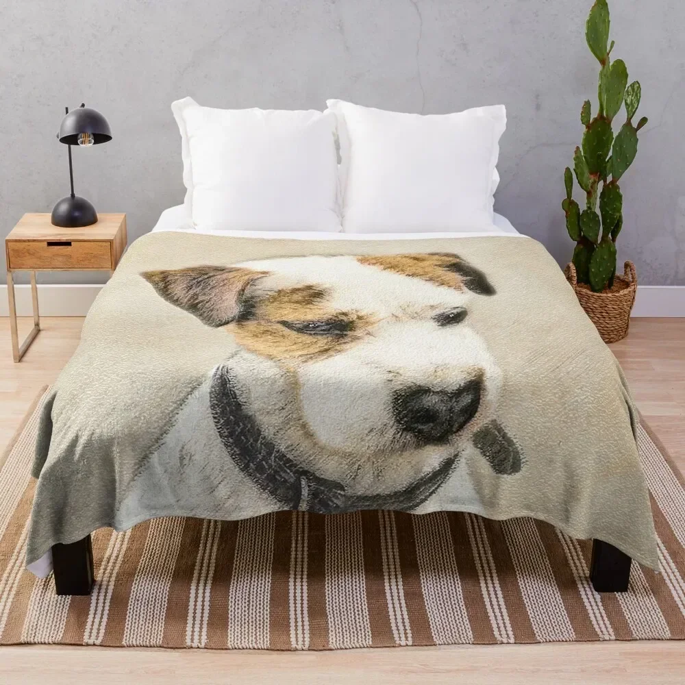 Parson Jack Russell Terrier Throw Blanket Warm Flannel Blanket for Couch Chair Bedroom