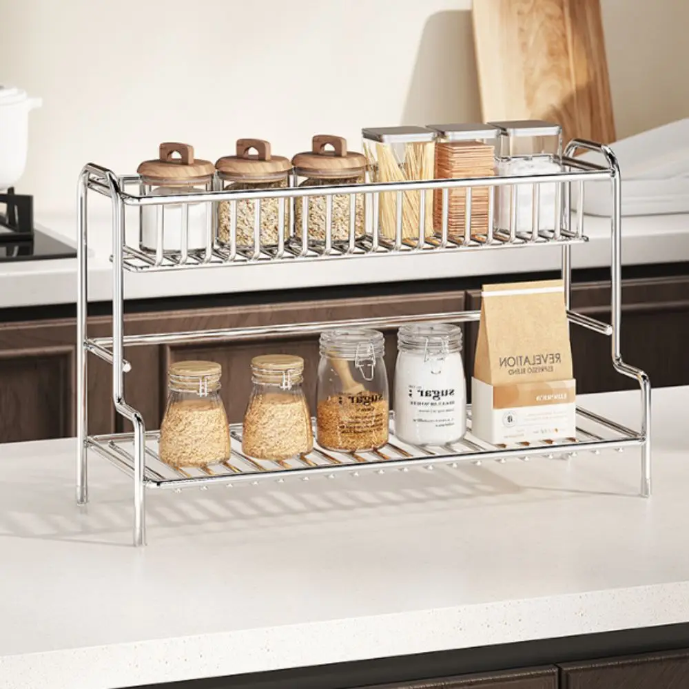 Non-punching Wall-mounted Storage Rack Water-resistant Structure Hollow Draining Toilet Rack Drill-free Installation