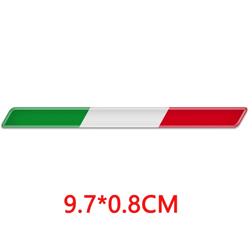 

2pcs 3D Motorcycle Tank Decals Thin Italy Flag Sticker Badge Emblem Decoration for Italian Motorbike Car Truck AVT Bike Decals