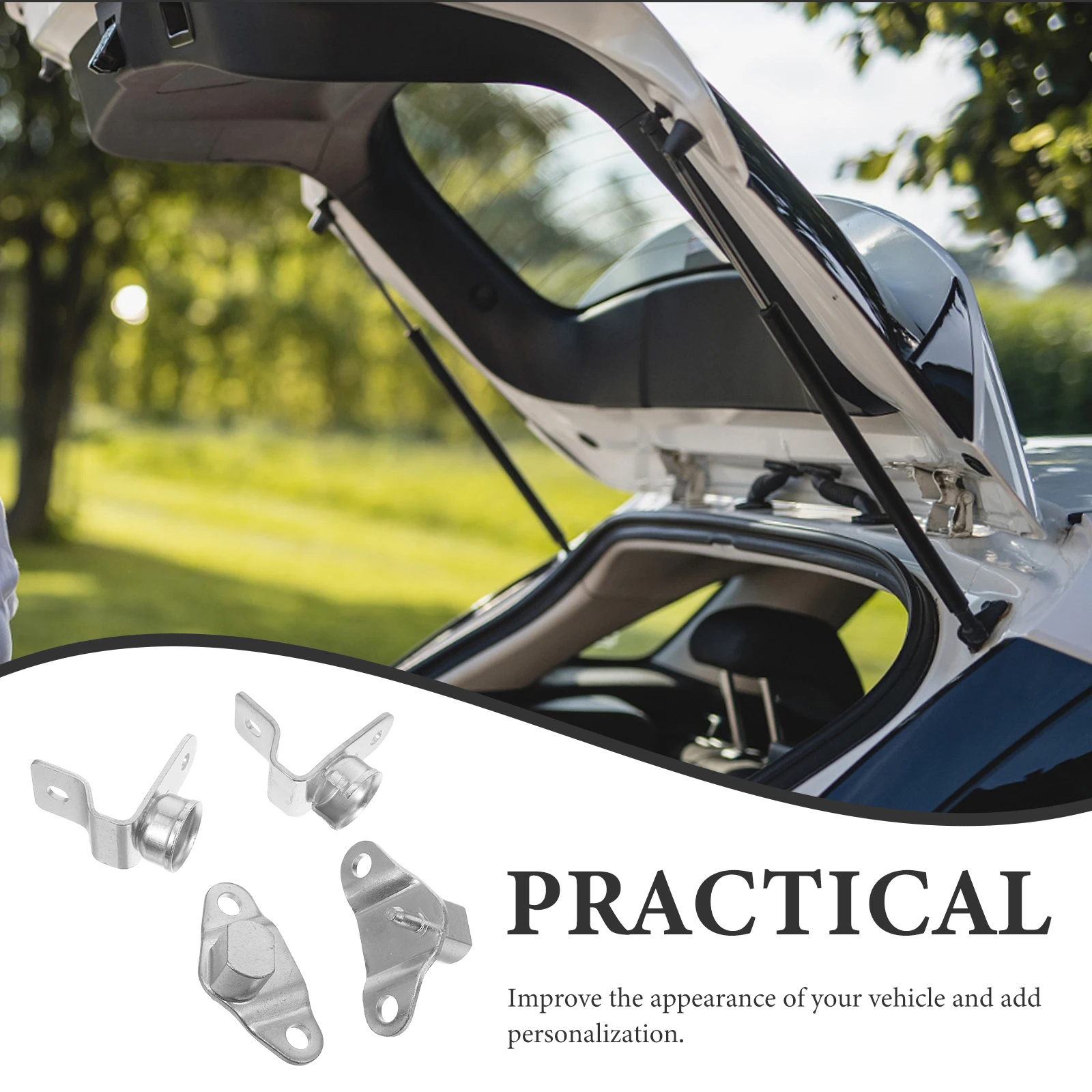 

4pcs Kit Car Door Hinges Repair Pickup Truck Accessories Tailgate Tailgate Hinge Kit For Pickup Hinge Stainless Steel