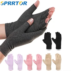 1Pair Arthritis Compression Gloves for Relieve Rheumatoid Arthritis,Carpal Tunnel,Joint Pain,Open Fingerless Glove,Wrist Support