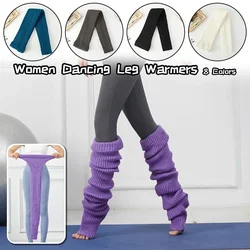90cm Women Over Knee Yoga Leg Socks Dance Fitness Knitted Socks Ballet Dance Fitness Yoga Socks Leg Warmer Thigh High Stockings