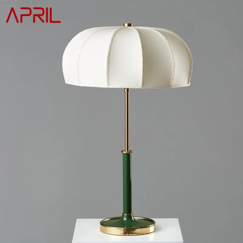 APRIL Contemporary Table Desk Lamp LED Creative Fashion Umbrella Type Light for Home Living Room Bedroom Bedside Decor