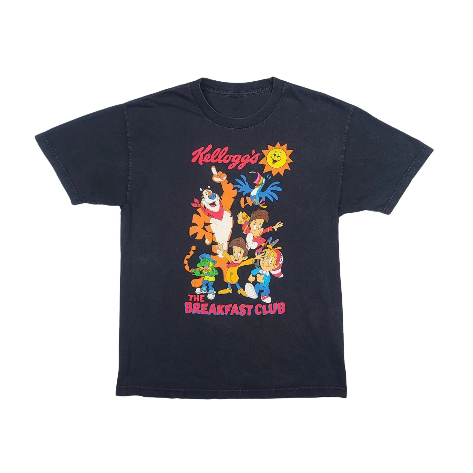 Vintage Kellogg's Cereal Mascots the Breakfast Club Camiseta gráfica Sz Large 90s